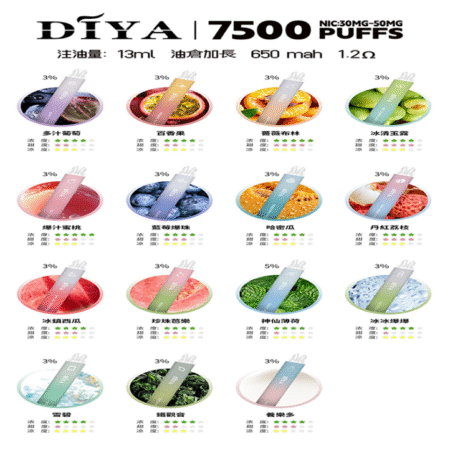 DIYA叮啞拋棄7500口 順口很好抽 滿十送一