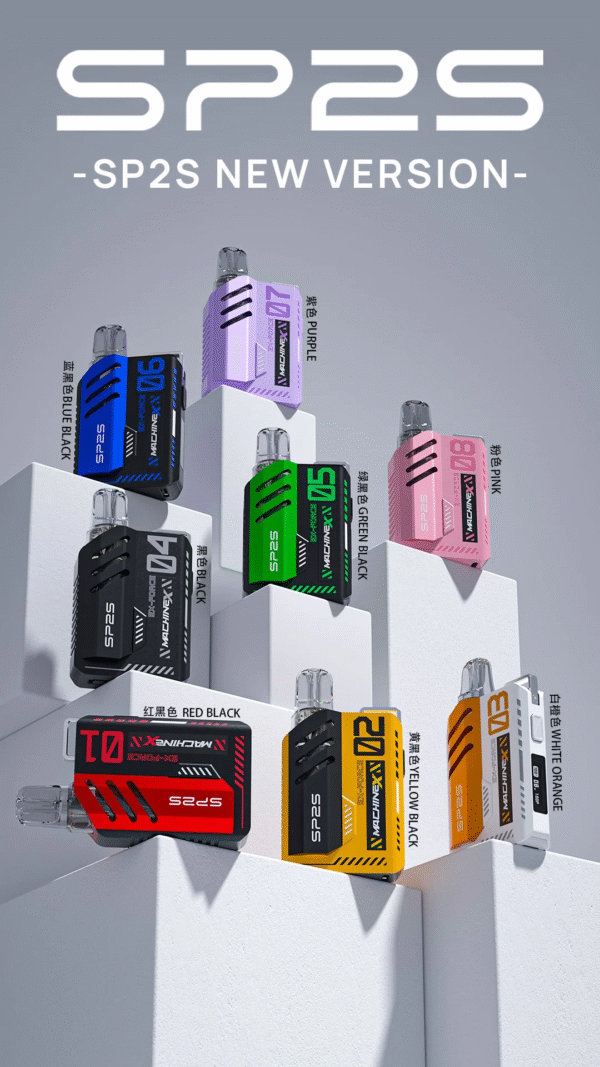 SP2s MAX 換彈式 Pod 電子煙主機｜6–17W 可調｜500mAh Type‑C 快充