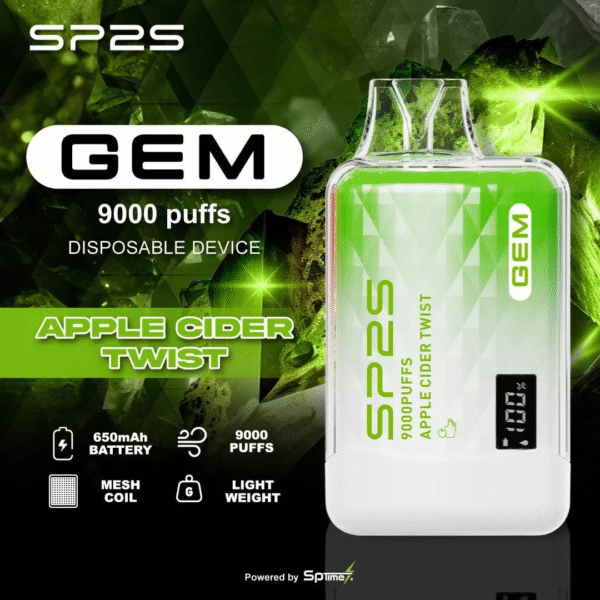 SP2S GEM 9000口一次性電子煙｜智能顯示・極致續航・奢華設計：圖片 4