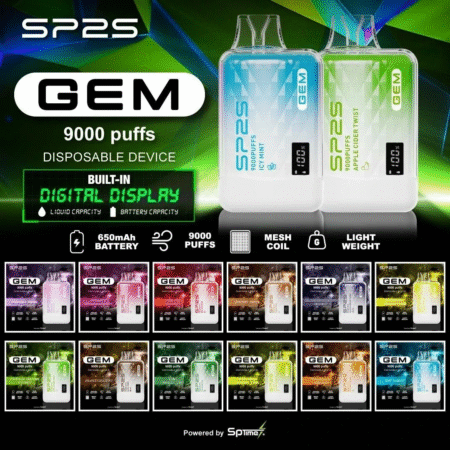 SP2S GEM 9000口一次性電子煙｜智能顯示・極致續航・奢華設計